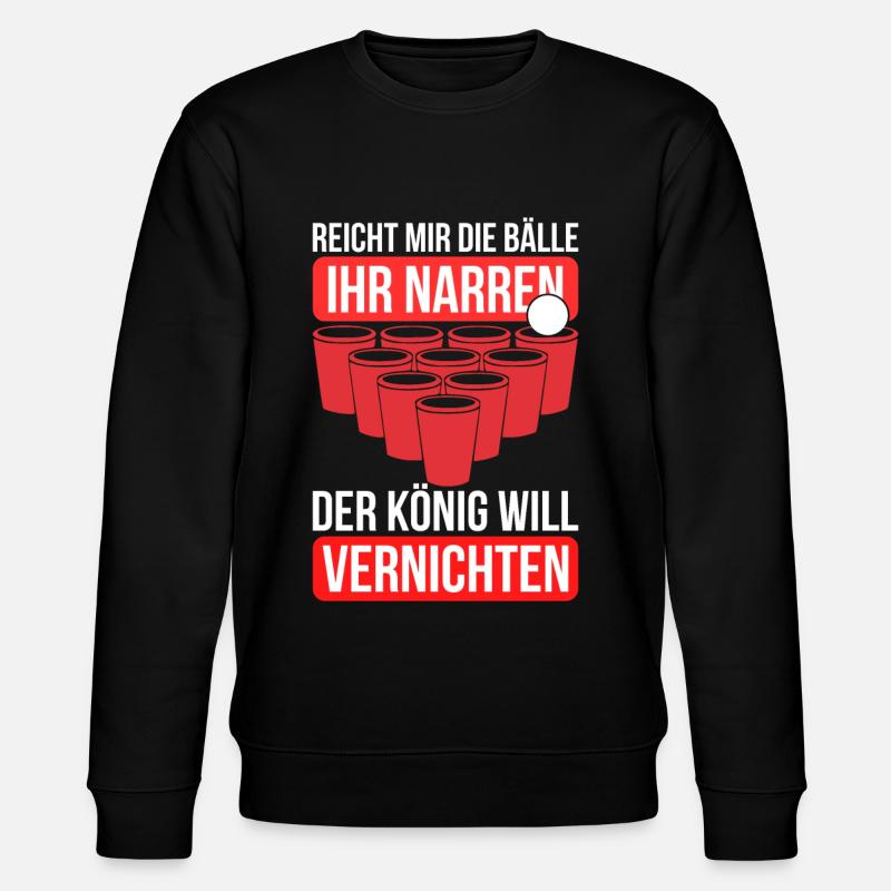 Bierpong - Stanley/Stella Unisex Bio-Sweatshirt CHANGER  - Schwarz
