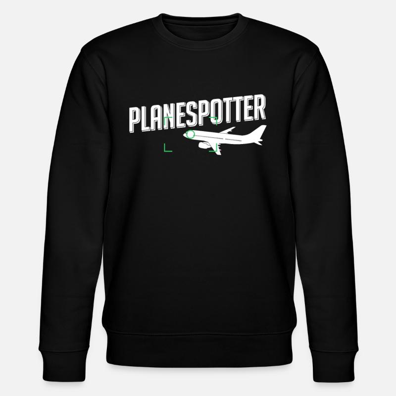 Planespotter - Stanley/Stella Unisex Bio-Sweatshirt CHANGER  - Schwarz