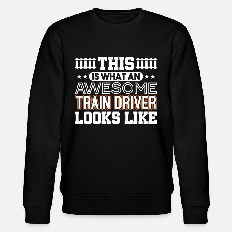 Lokführer - Stanley/Stella Unisex Bio-Sweatshirt CHANGER  - Schwarz