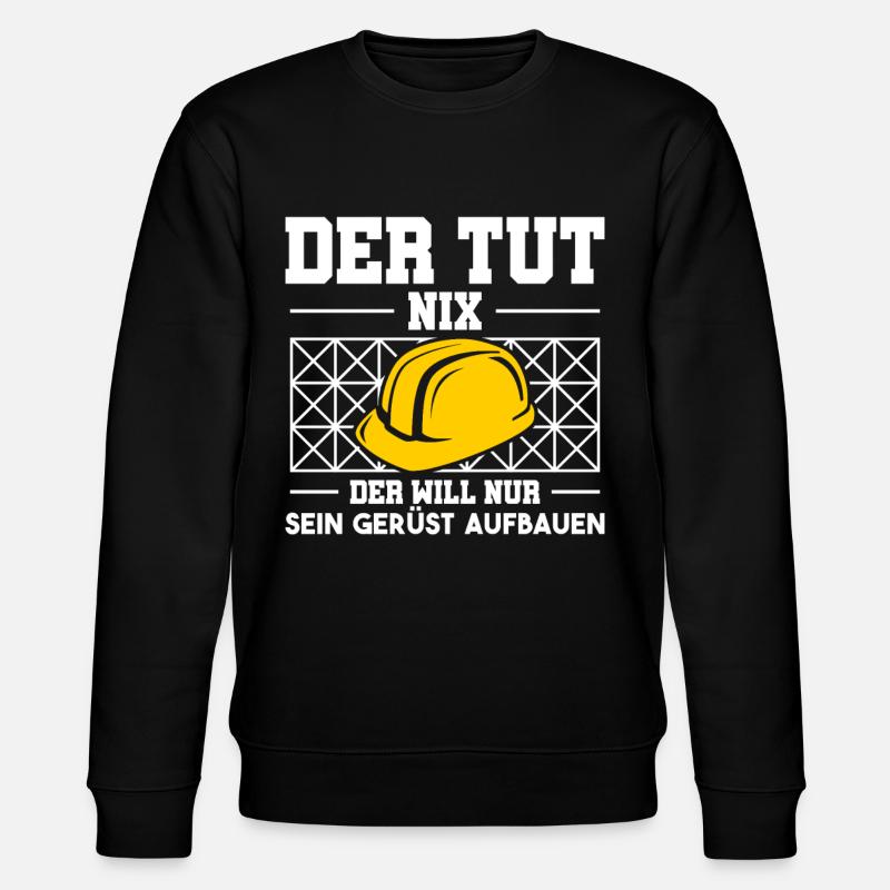 Bauarbeiter Gerüstbauer Arbeiter Gerüstbau - Stanley/Stella Unisex Bio-Sweatshirt CHANGER - Schwarz