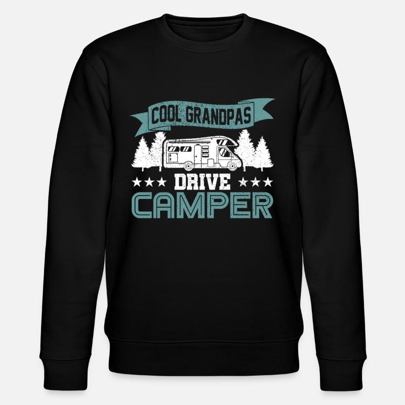 Recreational camper camper caravan gift - Stanley/Stella CHANGER Unisex Organic Sweatshirt - black