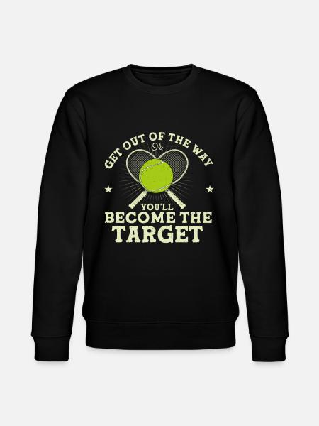 Tennis player net tennis gift - Stanley/Stella CHANGER Unisex Organic Sweatshirt - black