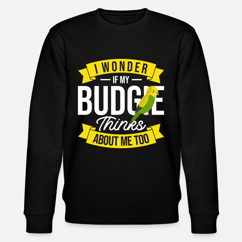 Oiseau perruque perruque cadeau - Sweat bio CHANGER Stanley/Stella Unisexe - noir