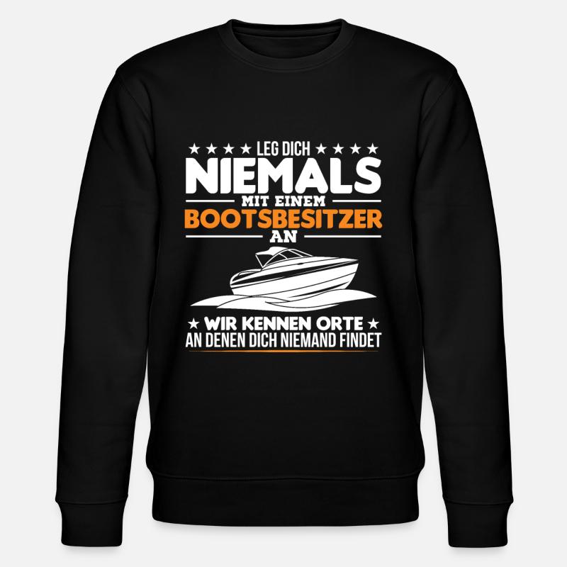 Bootsbesitzer Meer Boot Geschenk - Stanley/Stella Unisex Bio-Sweatshirt CHANGER  - Schwarz