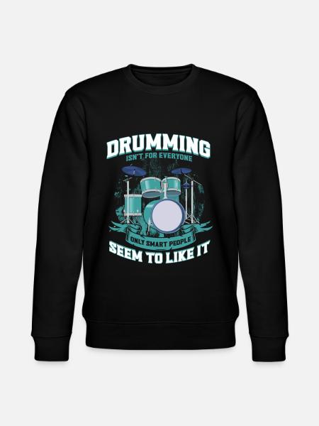 Percussion Drummer Drums Gift - Stanley/Stella CHANGER Unisex Organic Sweatshirt - black