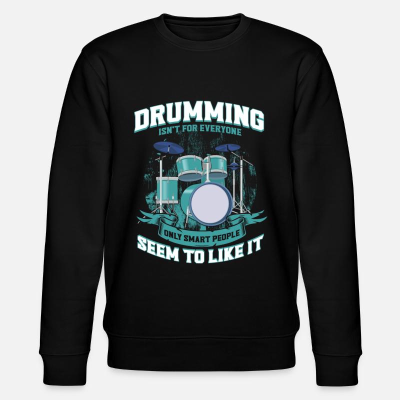 Percussion Drummer Schlagzeug Geschenk - Stanley/Stella Unisex Bio-Sweatshirt CHANGER  - Schwarz