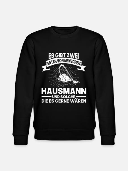 Hausmann Spruch Putzkraft Geschenk - Stanley/Stella Unisex Bio-Sweatshirt CHANGER - Schwarz