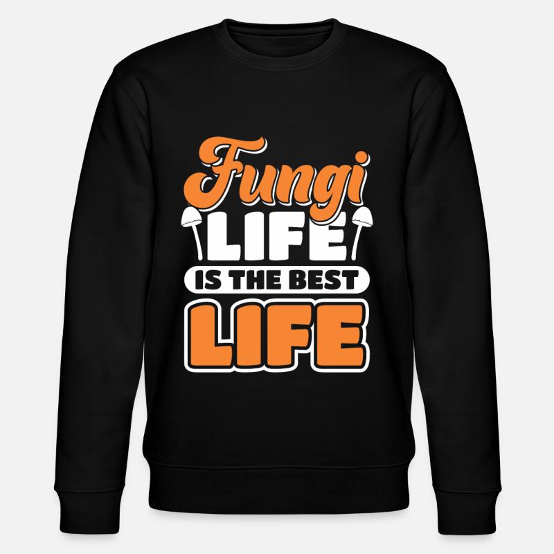Champignon Chasseur Champignons Cadeau - Sweat bio CHANGER Stanley/Stella Unisexe - noir
