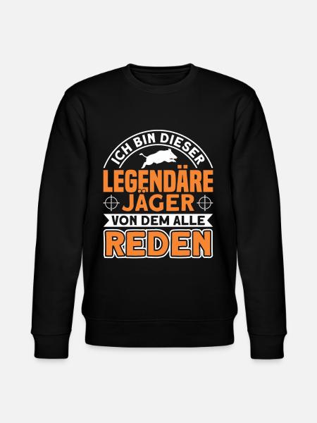 Jäger Jagd Jagen Geschenk - Stanley/Stella Unisex Bio-Sweatshirt CHANGER  - Schwarz