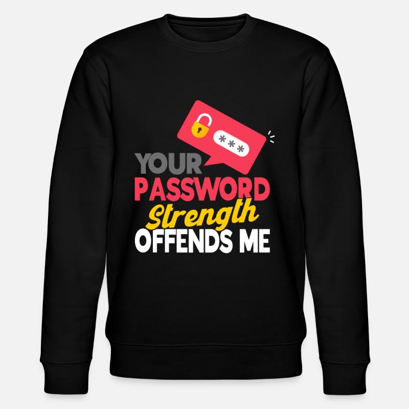IT Sicherheit Computerfreak Cybersecurity Geschenk - Stanley/Stella Unisex Bio-Sweatshirt CHANGER  - Schwarz
