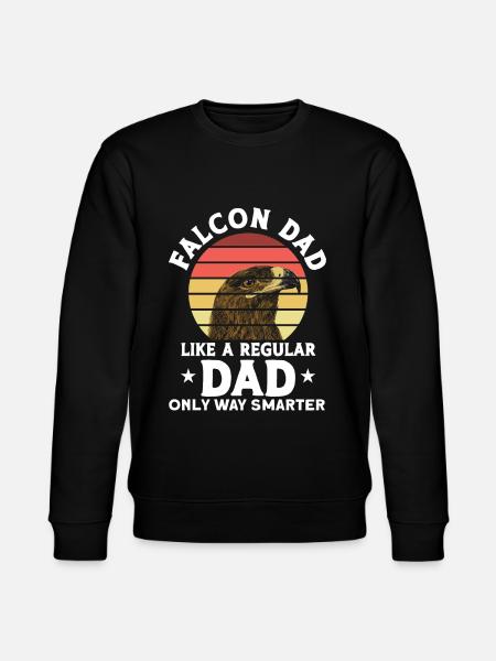 Falconer Falcon falconry gift - Stanley/Stella CHANGER Unisex Organic Sweatshirt - black