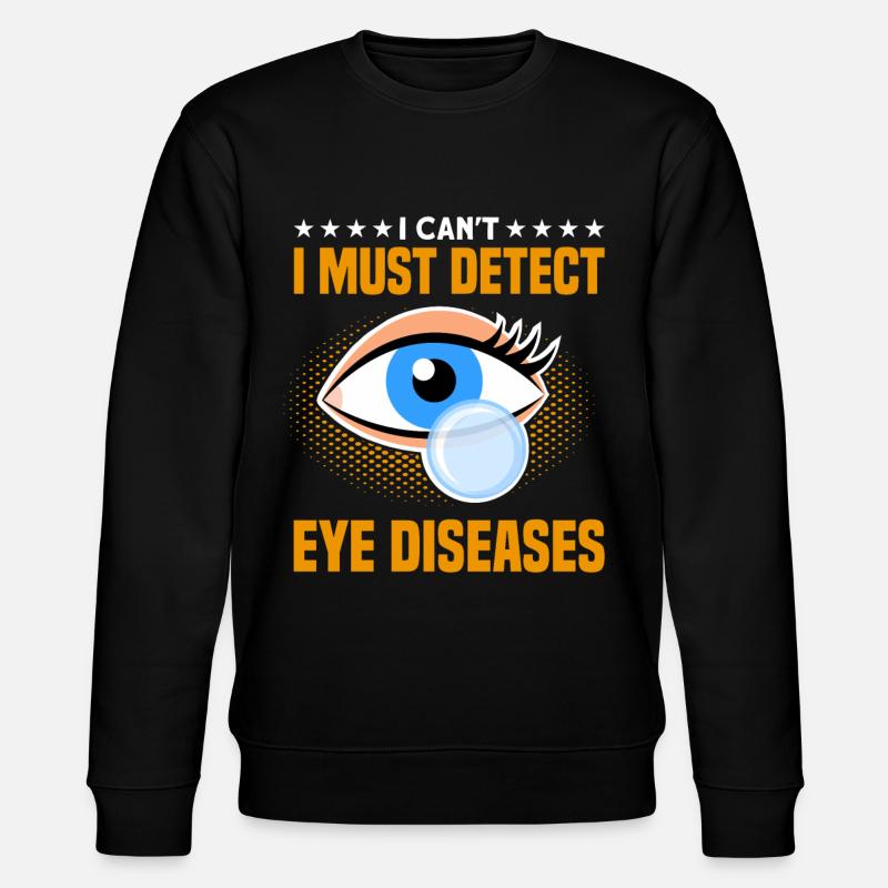 Sehkraft Augenarzt Optometrie Geschenk - Stanley/Stella Unisex Bio-Sweatshirt CHANGER  - Schwarz