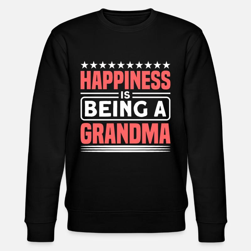 Großmama Großmutter Oma Geschenk - Stanley/Stella Unisex Bio-Sweatshirt CHANGER - Schwarz