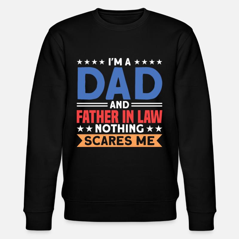 Beau-père Beau-père Papa - Sweat bio CHANGER Stanley/Stella Unisexe - noir