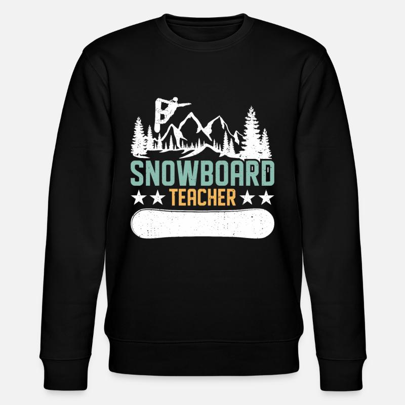 Snowboarder Snowboarding Snowboard - Stanley/Stella CHANGER Unisex Organic Sweatshirt - black