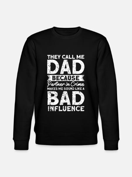 Vater Familie Papa - Stanley/Stella Unisex Bio-Sweatshirt CHANGER - Schwarz
