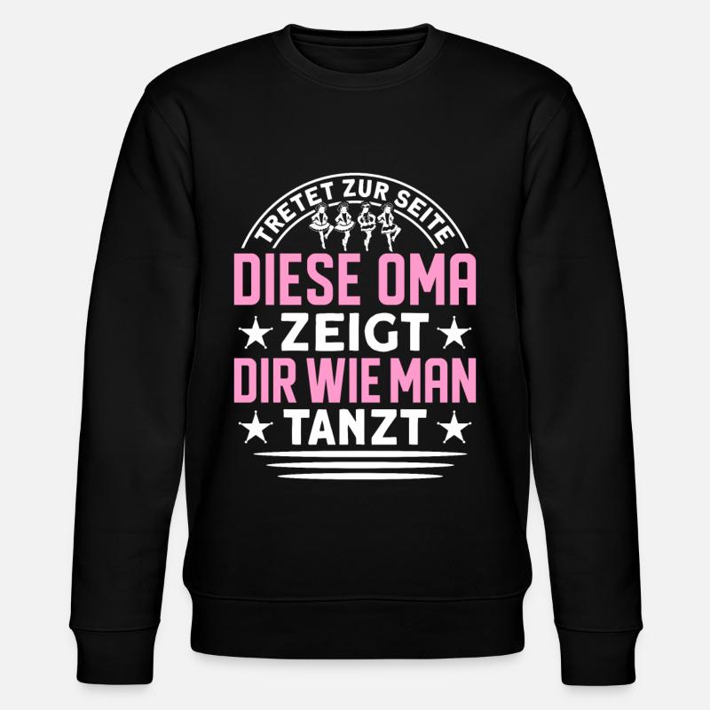Linedance Oma Line Dance Linedancing - Stanley/Stella Unisex Bio-Sweatshirt CHANGER - Schwarz