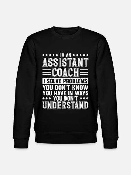 Assistant Coach Assistant Coach Trainer - Stanley/Stella CHANGER Unisex Organic Sweatshirt - black