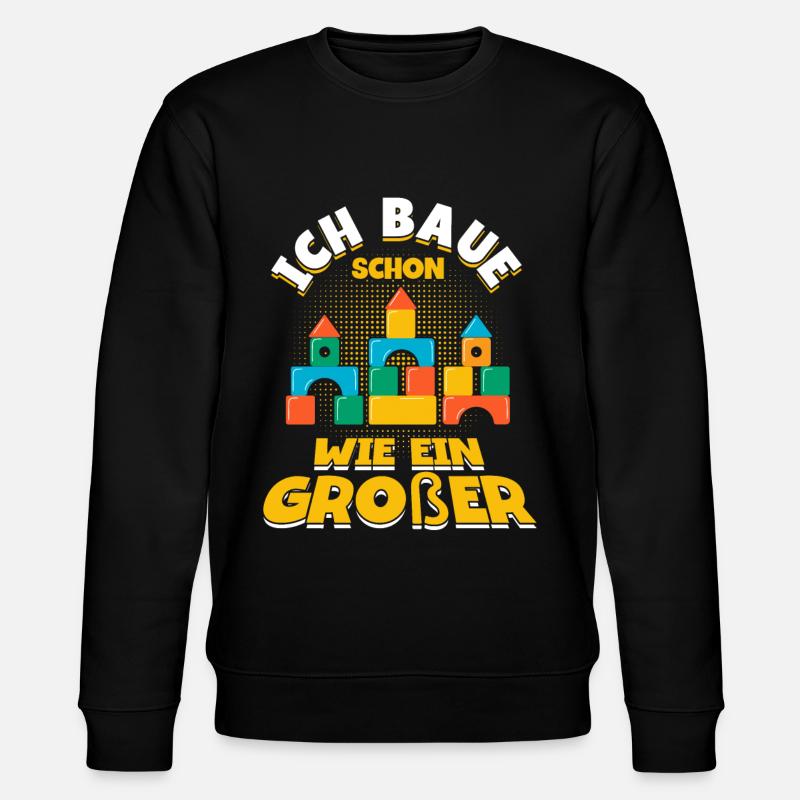 Bauen Klemmbaustein Klemmbausteine - Stanley/Stella Unisex Bio-Sweatshirt CHANGER  - Schwarz