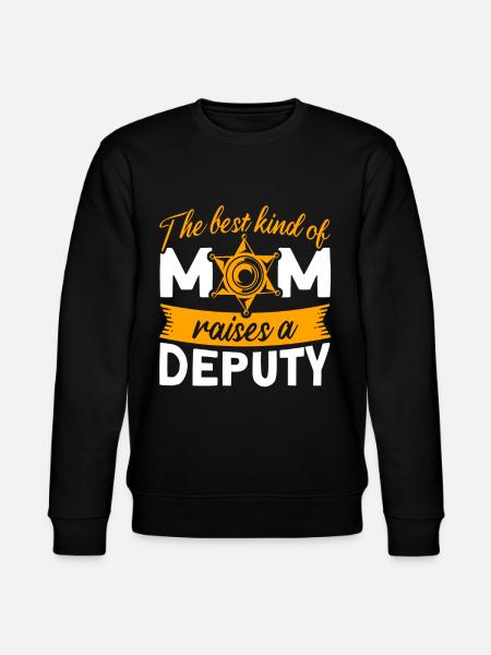 Mama Hilfssheriff Mama Mutter - Stanley/Stella Unisex Bio-Sweatshirt CHANGER  - Schwarz