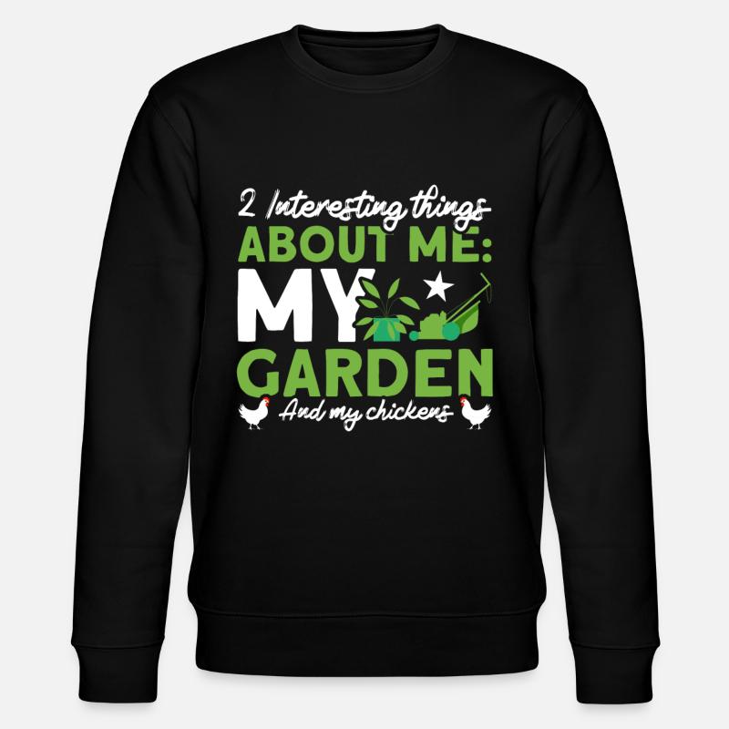 Gartenarbeit Gärtner Hühnerfarmer Hühnerfütterer - Stanley/Stella Unisex Bio-Sweatshirt CHANGER  - Schwarz