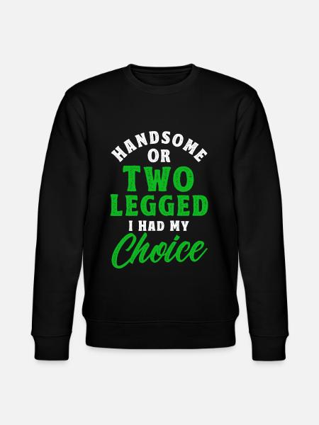 Handicap Amputee Amputation Prosthetic Leg - Stanley/Stella CHANGER Unisex Organic Sweatshirt - black