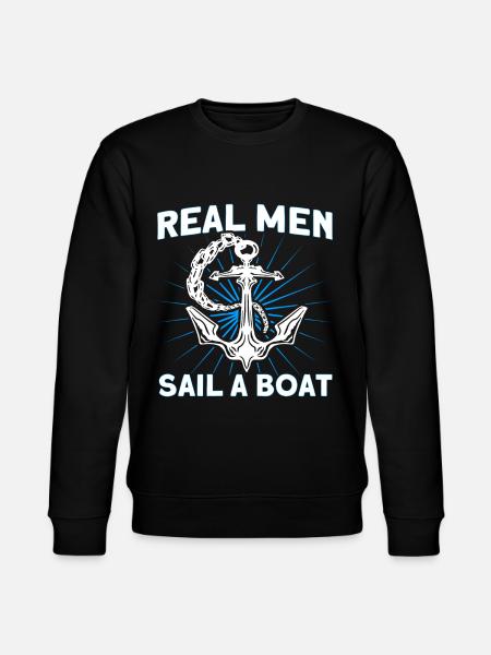 Boat Lovers Boat Captain Captains - Stanley/Stella CHANGER Unisex Organic Sweatshirt - black
