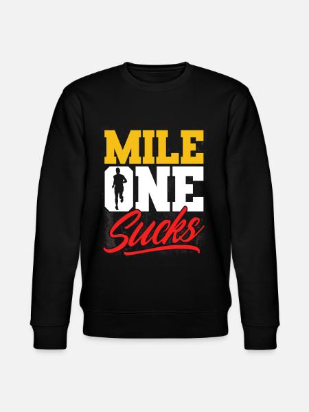 Motivation Streak Running Runner Marathon - Stanley/Stella CHANGER Unisex Organic Sweatshirt - black