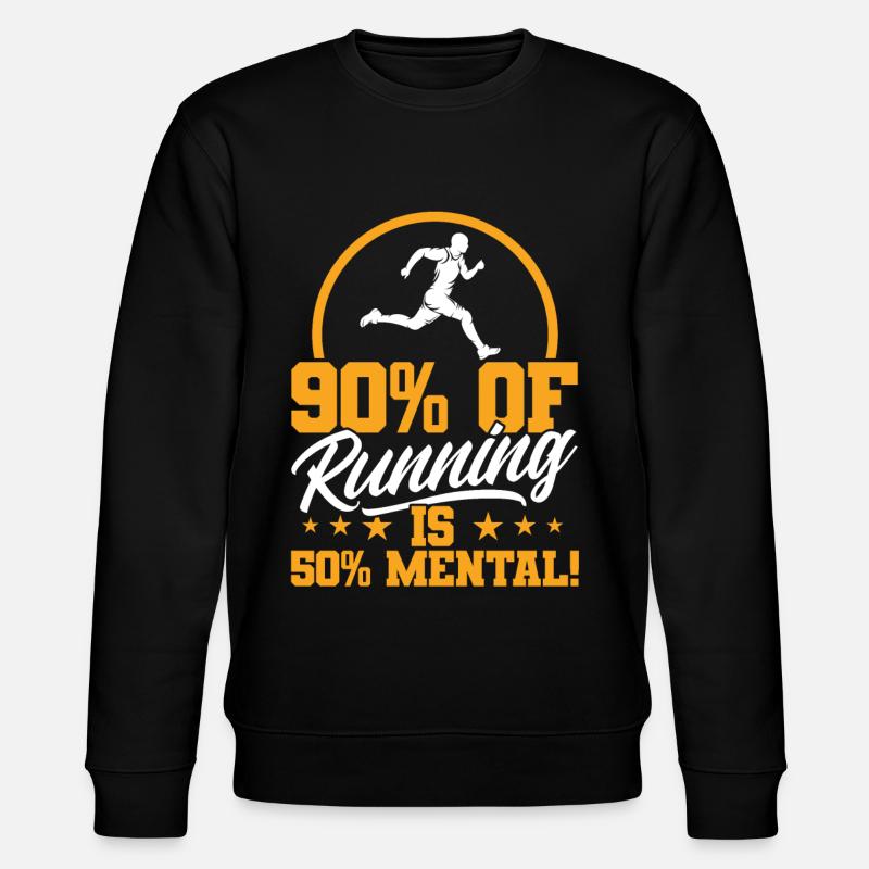 Motivation Streak Running Runner Marathon - Stanley/Stella CHANGER Unisex Organic Sweatshirt - black