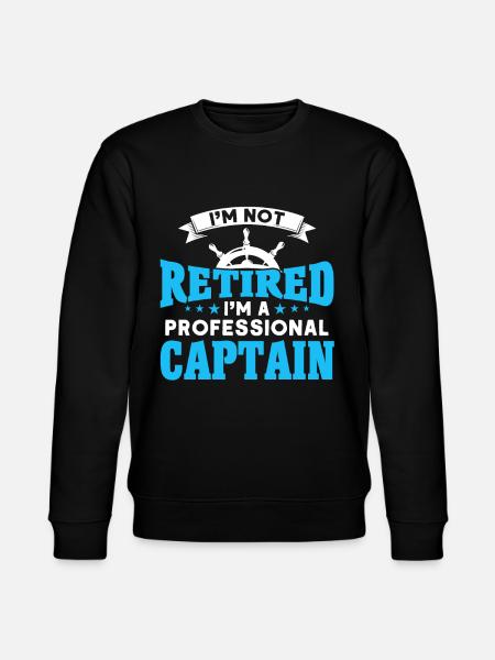 Retired Boat Captain Captains - Stanley/Stella CHANGER Unisex Organic Sweatshirt - black