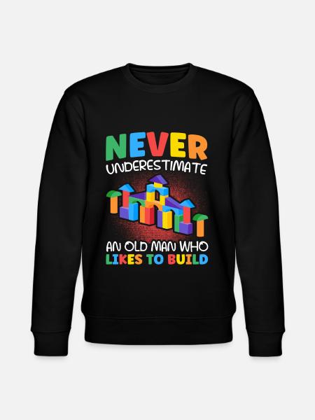 Build clamping block building block - Stanley/Stella CHANGER Unisex Organic Sweatshirt - black