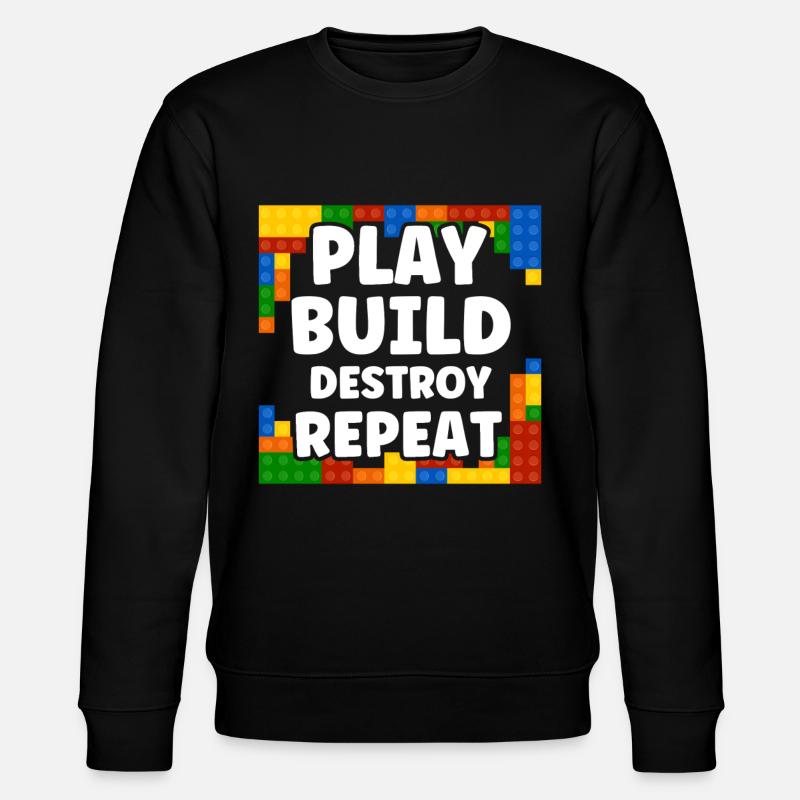 Bloc de serrage répété - Sweat bio CHANGER Stanley/Stella Unisexe - noir