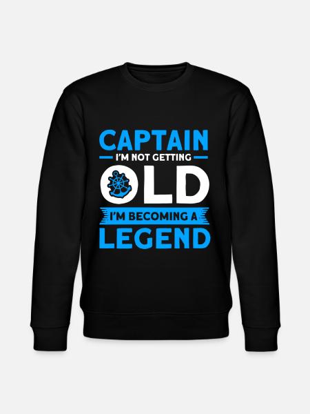 Old Captain Boat Captain Captains - Stanley/Stella CHANGER Unisex Organic Sweatshirt - black
