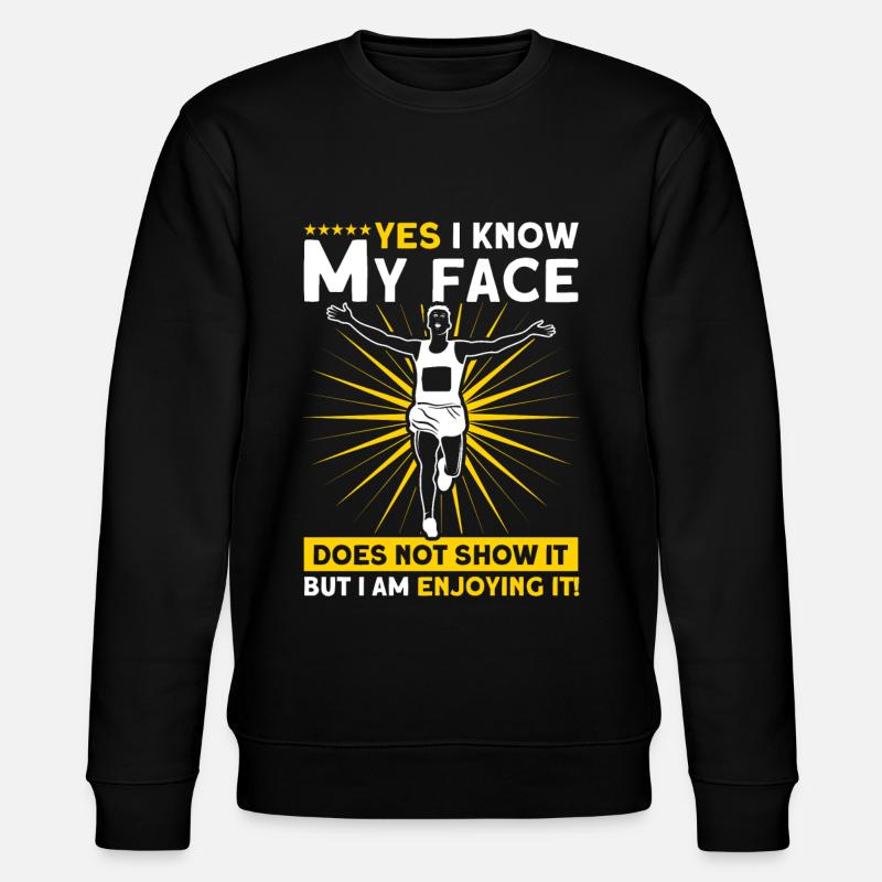 Motivation Streak Running Runner Marathon - Stanley/Stella CHANGER Unisex Organic Sweatshirt - black