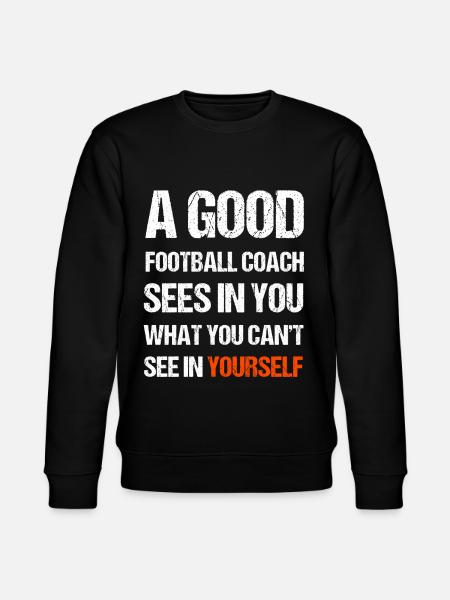 Ein guter Football Trainer - Stanley/Stella Unisex Bio-Sweatshirt CHANGER - Schwarz
