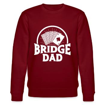 Bridge Vater - Stanley/Stella Unisex Bio-Sweatshirt CHANGER  - Burgunderrot - Vorne - Nik (191cm) & Marisol (170cm)