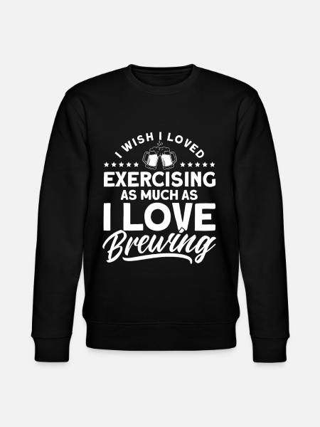 I love brow brewers - Stanley/Stella CHANGER Unisex Organic Sweatshirt - black