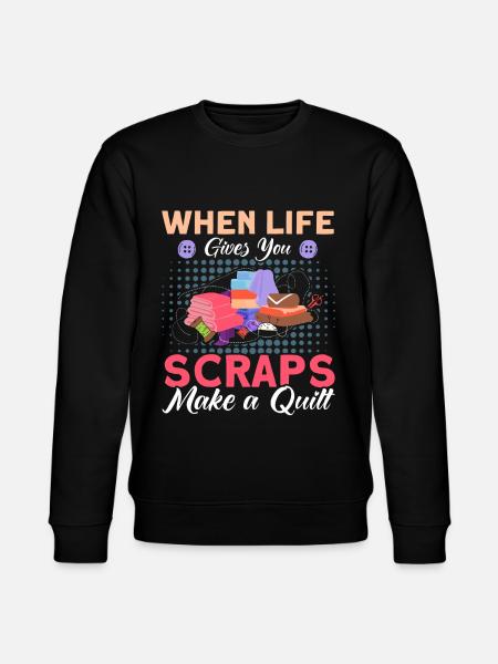 Seamstresses Quilting Lovers Quilting - Stanley/Stella CHANGER Unisex Organic Sweatshirt - black