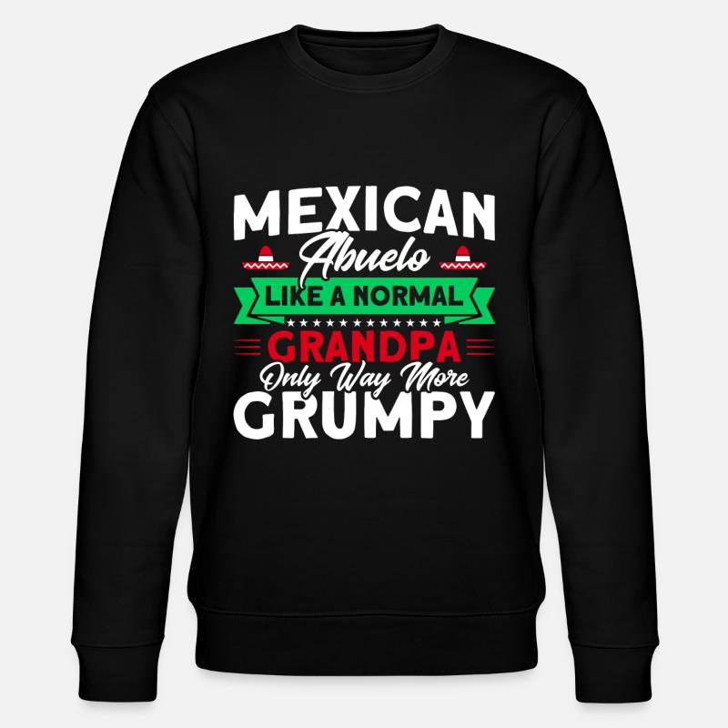 Mexico Mexican Roots Gift - Stanley/Stella CHANGER Unisex Organic Sweatshirt - black