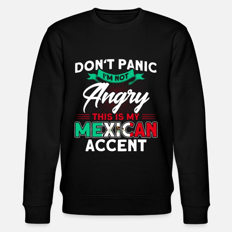 Mexico Mexican Roots Gift - Stanley/Stella CHANGER Unisex Organic Sweatshirt - black