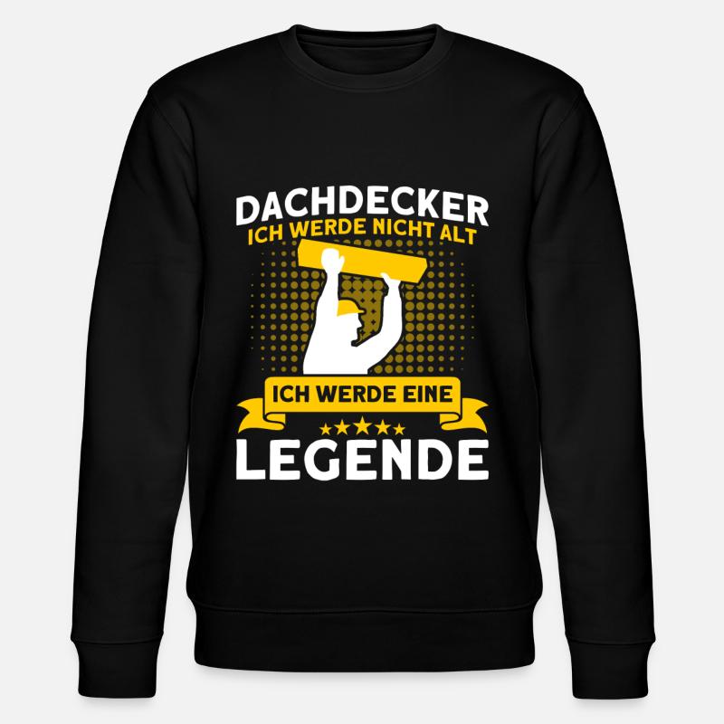 Dachdecker Geselle Dachdecker Dachdeckermeister - Stanley/Stella Unisex Bio-Sweatshirt CHANGER  - Schwarz