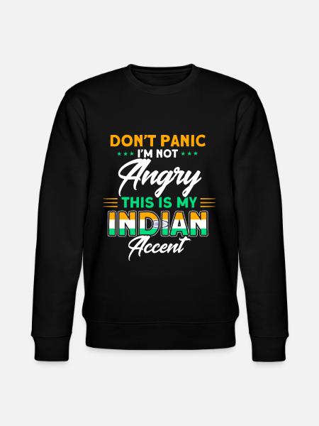 India Indian Roots Gift - Stanley/Stella CHANGER Unisex Organic Sweatshirt - black