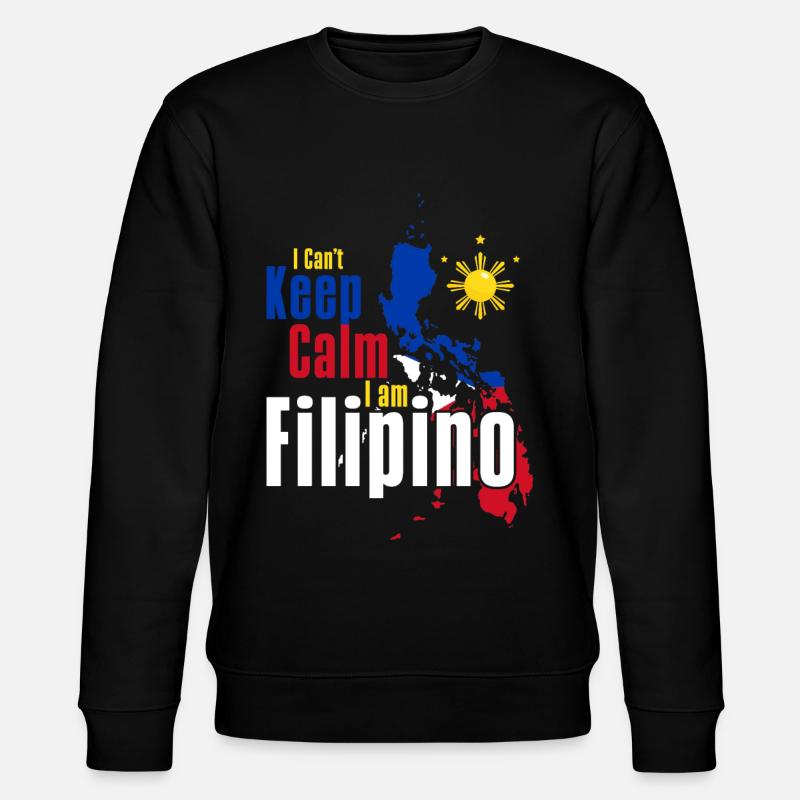 Philippines Philippine Flag - Stanley/Stella CHANGER Unisex Organic Sweatshirt - black