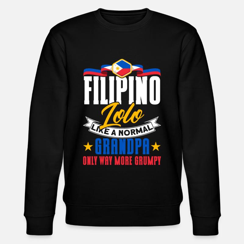 Philippines Philippine Flag - Stanley/Stella CHANGER Unisex Organic Sweatshirt - black