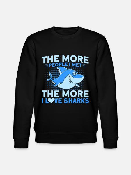 Shark Shark Lover Shark Gift - Stanley/Stella CHANGER Unisex Organic Sweatshirt - black