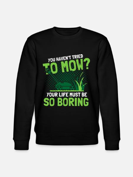 Hobbygärtner Rasen Rasenmäher Geschenk - Stanley/Stella Unisex Bio-Sweatshirt CHANGER - Schwarz