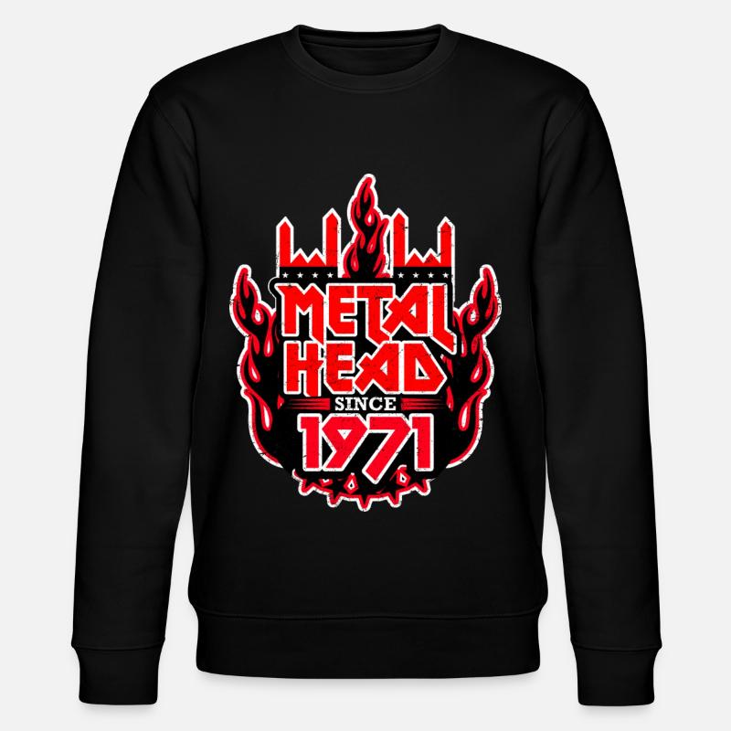 METALHEAD since 1971 - Stanley/Stella Unisex Bio-Sweatshirt CHANGER  - Schwarz