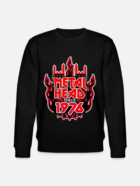 METALHEAD since 1976 - Stanley/Stella Unisex Bio-Sweatshirt CHANGER - Schwarz