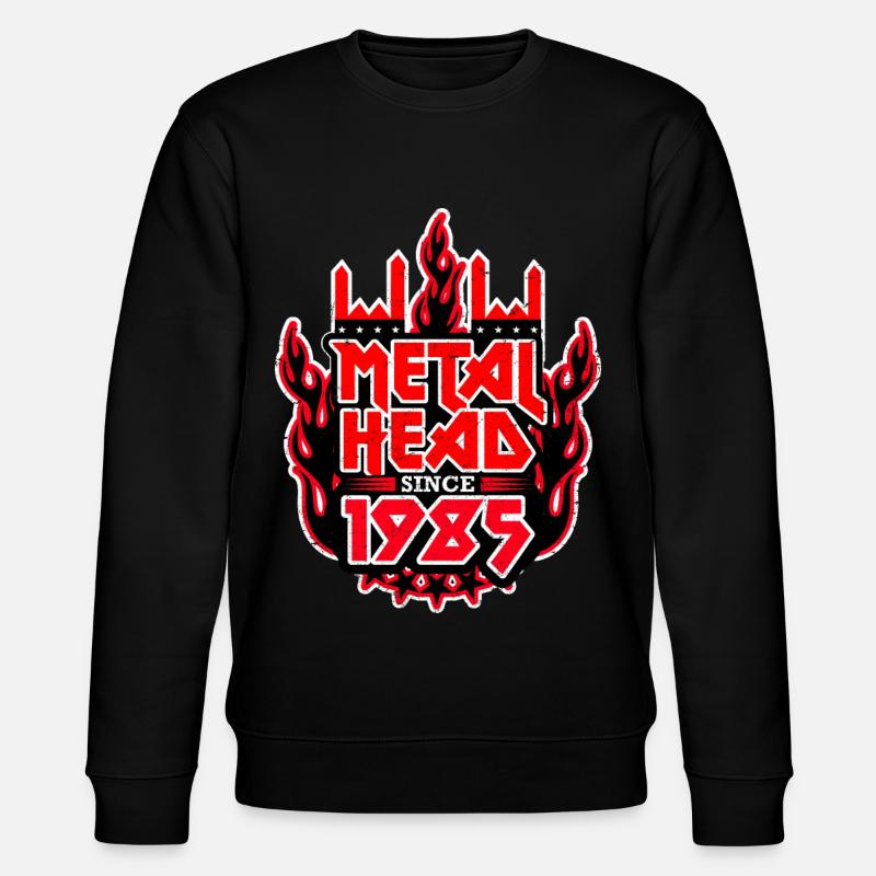 METALHEAD since 1985 - Stanley/Stella Unisex Bio-Sweatshirt CHANGER  - Schwarz