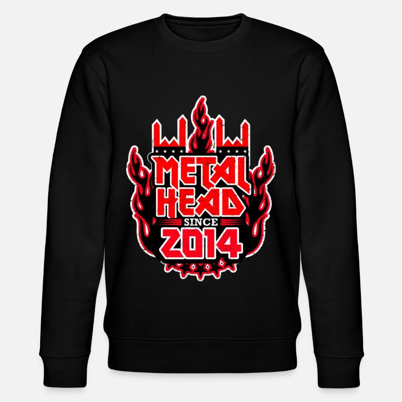 METALHEAD since 2014 - Stanley/Stella Unisex Bio-Sweatshirt CHANGER  - Schwarz